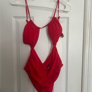 Women’s Red One Piece Swimsuit